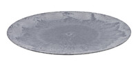 Plastic plate, gray, dia. 40cm (SALE)|Ego Decor