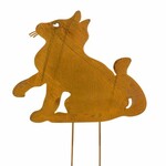 Metal recess RUSTY CAT, rusty, 22x45cm (SALE)|Ego Dekor