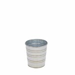 Cover for a flower pot, zinc, white, 10x10x11cm (SALE)|Ego Dekor