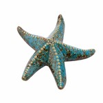 Dekoracja rozgwiazda Blue Sand, ceramika, niebieski/brązowy, V (WYPRZEDAŻ)|Ego Dekor