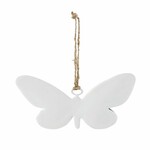 Hanging butterfly, white, 10 cm (SALE)|Ego Dekor