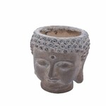 Flowerpot Buddha, gray, 17x18x24.5cm, pc (SALE)|Ego Dekor