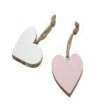 Hanger ''Mango Heart'', pink|white, package contains 2 pieces! (SALE)|Ego Decor