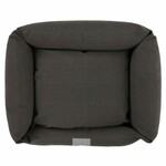 Dog bed with edge 60x40x18cm, COCOON CANVAS, Anthracite|Van Baal
