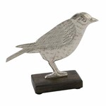 Decoration on the plinth Blackbird, silver, 12.7x5x9.6cm (SALE)|Ego Dekor