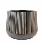 TIMUR flower pot cover, graphite, dia. 21.5x20cm (LAST PIECES ON SALE)|Kaheku