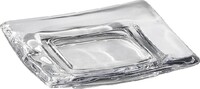 Ori candlestick/candle mat, 16x3x16cm, clear|Ego Dekor