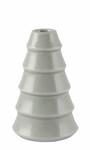 XXX CX CARGO candlestick, 6.5x9cm, grey/light