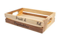 F&V BAROQUE crate, rustic acacia, St|TaG WoodWare