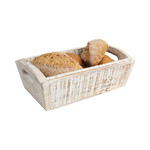 Baking tray NORDIC, 29x18x10cm, acacia, white patina|TaG WoodWare