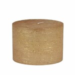 Candle ED Rustic diameter 100x110mm, gold lacquer | white|gold lacquer