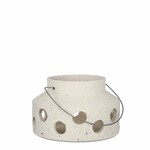 Lantern PIETRA, beige, diameter 25x16cm|Ego Dekor