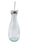 Recycled glass drinking bottle, 