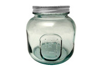 Recycled glass jar with lid 1Kg (package includes 1 pc)|Vidrios San Miguel|Recycled Glass