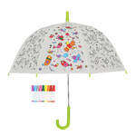 Parasol dziecięcy PTAKI + markery, PIY - do kolorowania, średnica 70x69cm|Esschert Design