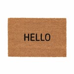 Coconut mat HELLO, 60x40cm|Esschert Design