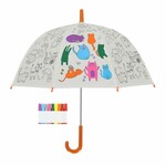 Parasol dziecięcy KOTY + markery, PIY - do kolorowania, średnica 70x69cm|Esschert Design