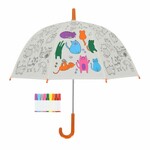 Children's umbrella CATS + markers, PIY - to be colored, diameter 70x69cm|Esschert Design