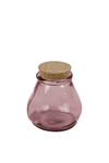 Recycled glass jar with cork 