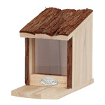 Squirrel feeder, with bark, natural, 12x18x23cm|Esschert Design