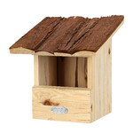 House for Robin, with bark, natural, 20x24x21cm|Esschert Design