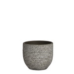 Flower pot CARRIE, dark grey, dia. 14cm|Ego Decor