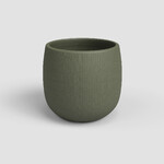 Květináč AURA, 16cm, keramika, zelená|OLIVE GREEN|Artevasi