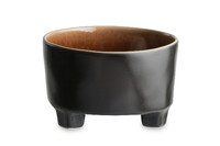 ED Bowl with legs 14cm|0.7L, RIVIERA, brown|black|Terra|Costa Nova