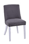 Padded chair, BRETAGNE, 49x88x60, gray|Ego Dekor